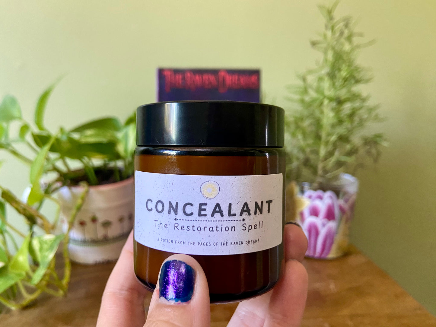 Concealant restoration spell potion by Alysia Moonrise - handcrafted herbal balm