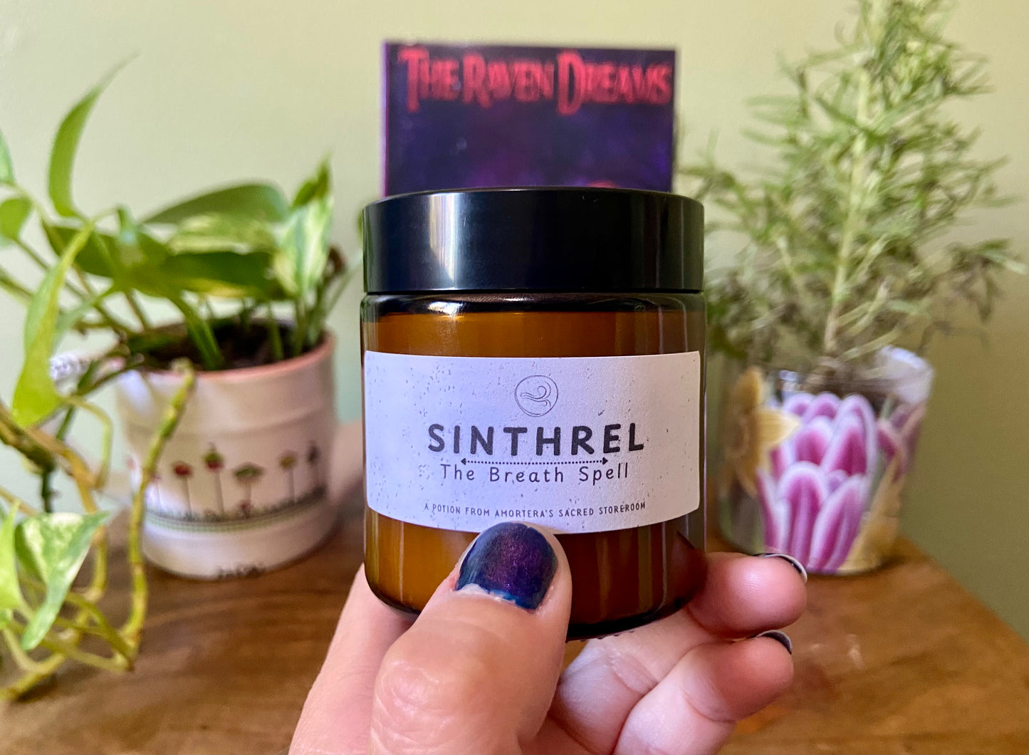 Sinthrel breath spell potion by Alysia Moonrise - respiratory support herbal balm