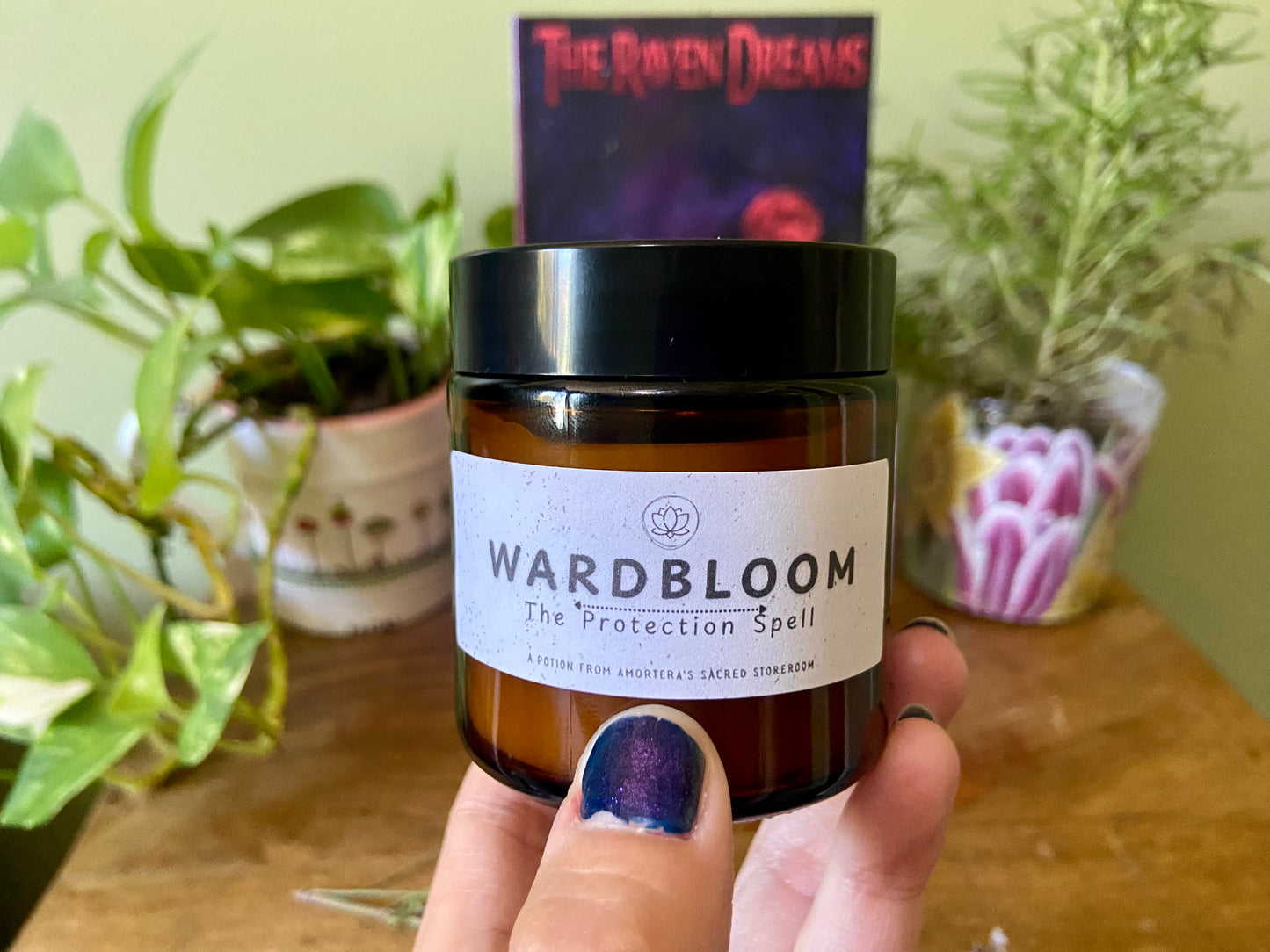 Wardbloom protection spell potion by Alysia Moonrise - immune support herbal balm